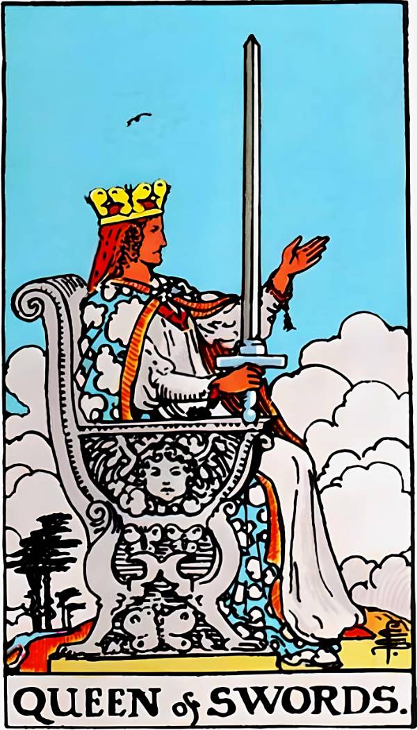 Queen of Swords Tarot Card